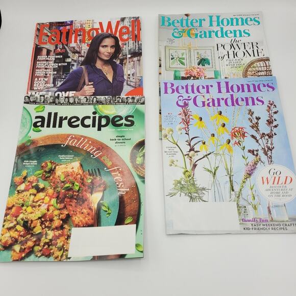Lot of 4 Magazines BH&G Eating Well All Recipes - Picture 1 of 5